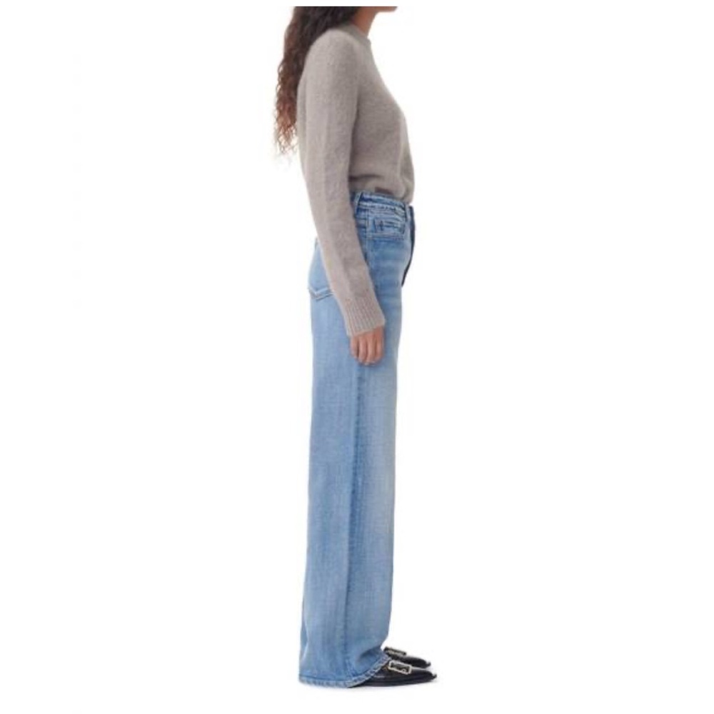 GANNI stretch andi jeans in mid blue vintage - Picture 4 of 10